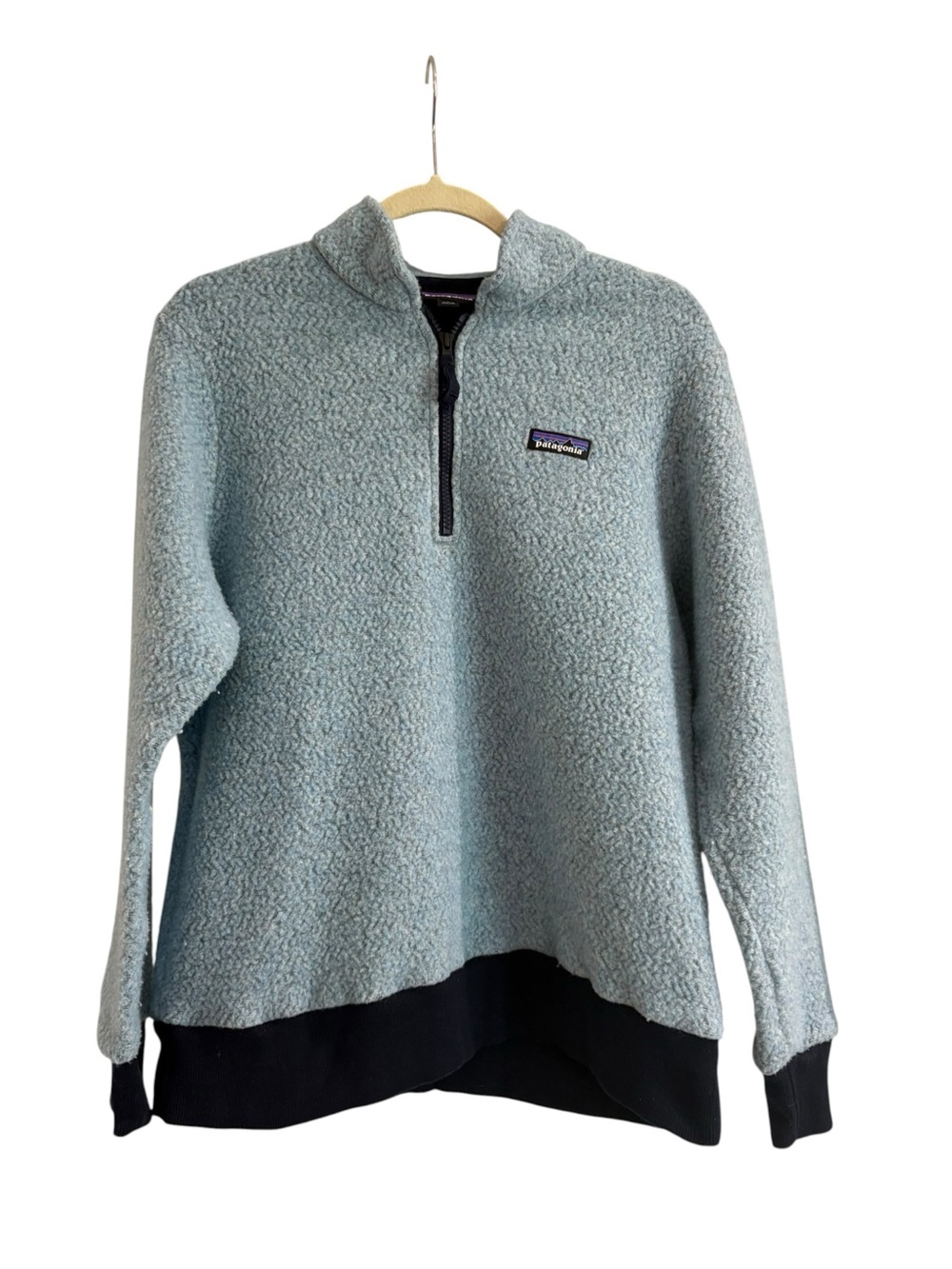 Women’s Patagonia Pullover Fleece 1/4 Zip Gray Blue Women’s size L